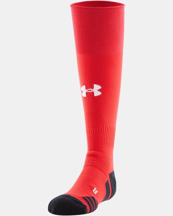 Kids' UA Soccer Over-The-Calf Socks, Red, pdpMainDesktop image number 2